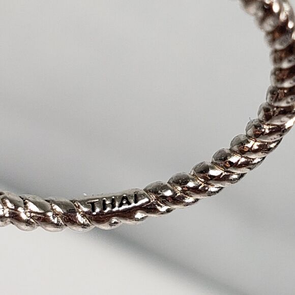 Amethyst Teardrop Faceted Sterling Silver 925 Signed FAS Ring Size 7 - Picture 13 of 16